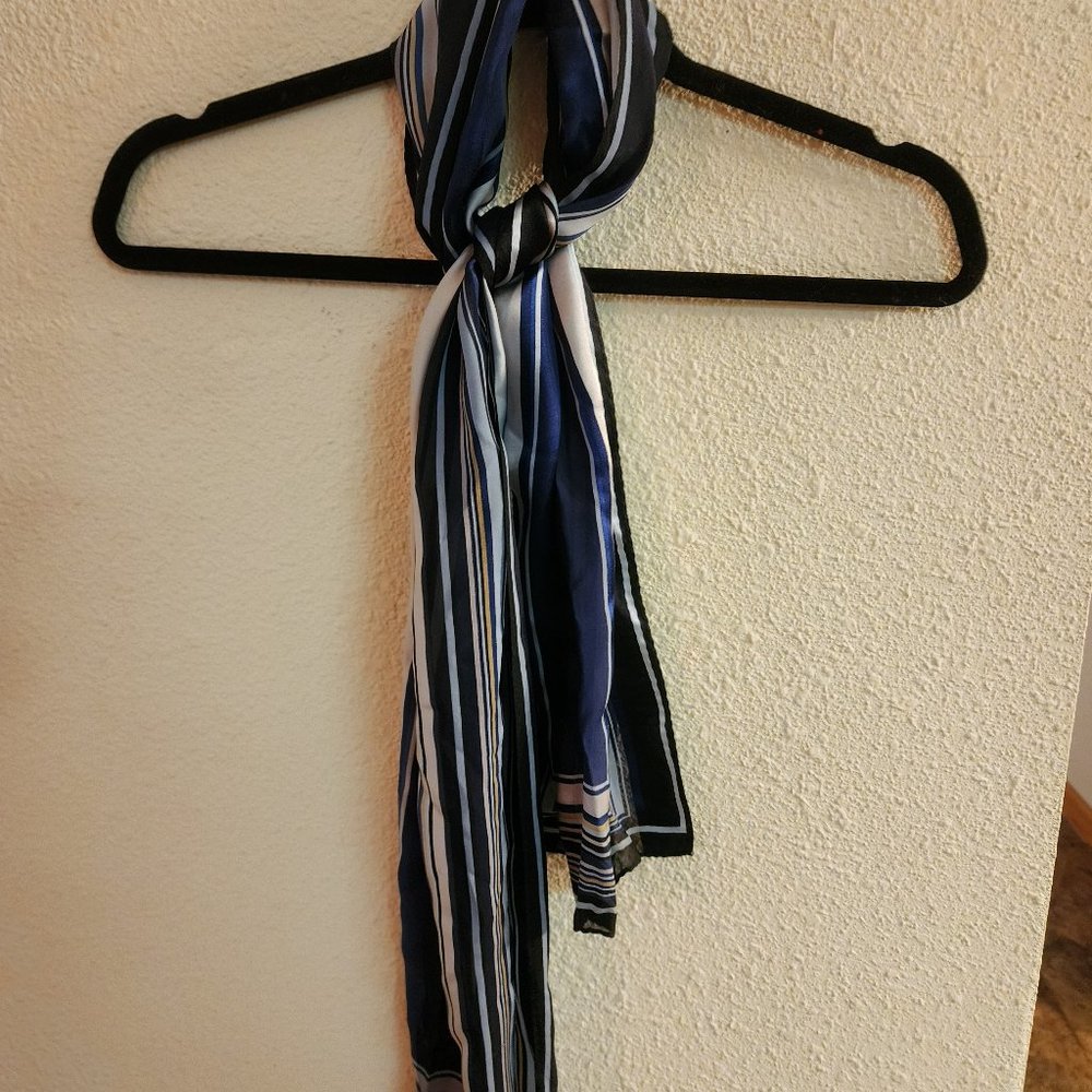 Cintas Silk striped scarf